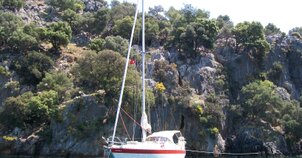 Scanmar 35 fin keel, center cockpit